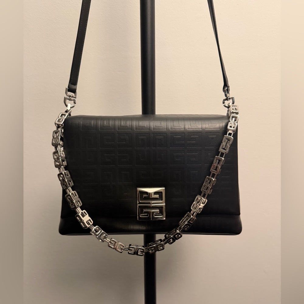 Givenchy 4G Black Leather Shoulder Bag
